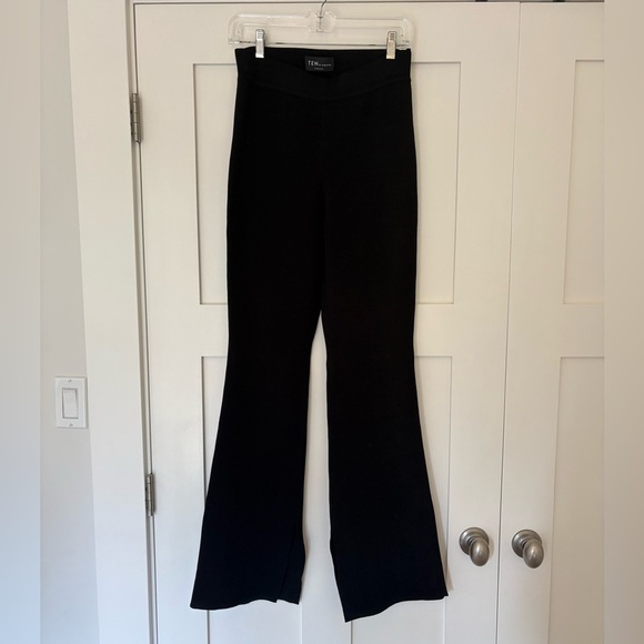 Aritzia Ten by Babaton Paramount Pant Black Split Leg High Rise - Picture 7 of 11
